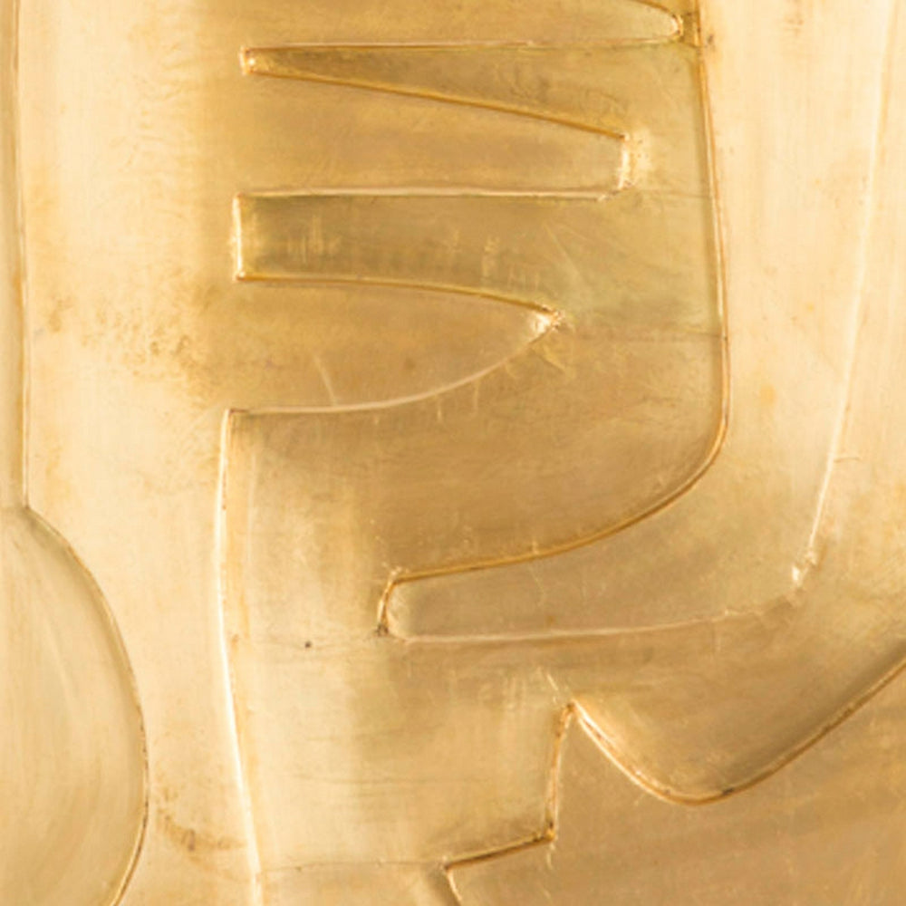 Cladded Brass Wall Art, "Fire" #4 (sold as is)