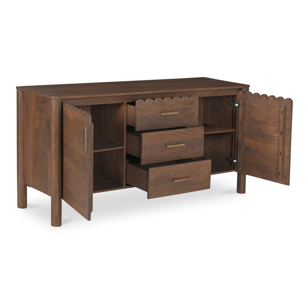Wiley 3 Drawer Sideboard in Vintage Brown