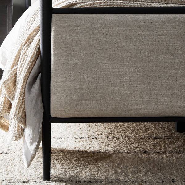 Xander Canopy Queen Bed - Savoy Parchment