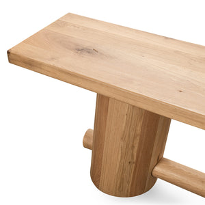 Foundation Solid Wood Counter Bench - Light Oak