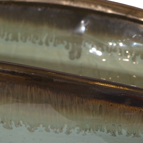 Iroquois Green Glaze Bowl