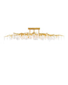 Forest Light Semi-Flush In Washed Lucerne Gold & Natural