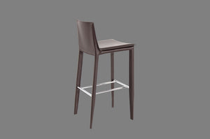Tiffany bar stool brown bonded leather