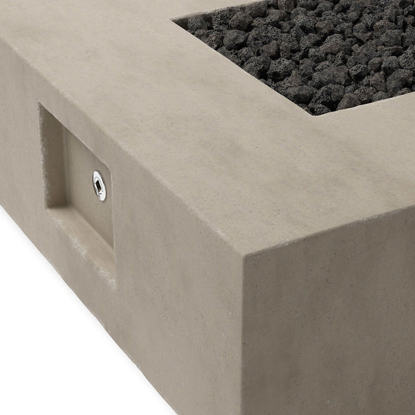 Donovan Outdoor Fire Table In Natural Concrete