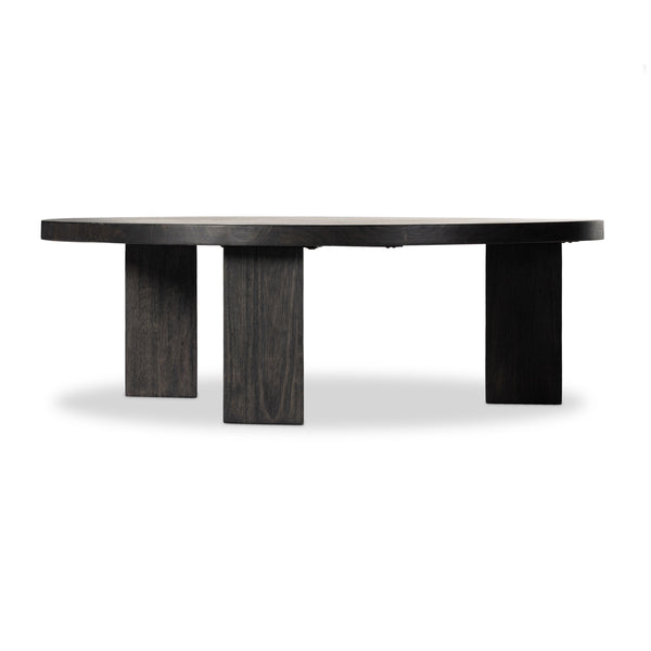 Mesa Large Round Coffee Table In Ebony