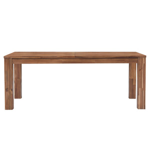 Bedford 75" Rect. Dining Table Square Legs In Brushed Brown 