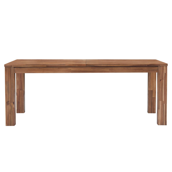 Bedford 75" Rect. Dining Table Square Legs In Brushed Brown 