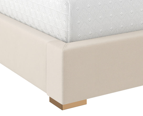 ALISHA BED - QUEEN - MEG TAUPE