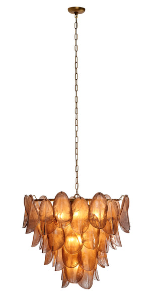 Magnolia 10-Light Quartz Glass Chandelier