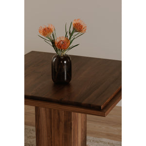 May Cafe Table with Double Square Top in Walnut