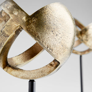 Small Grotto Sculpture in Antique Brass and Black