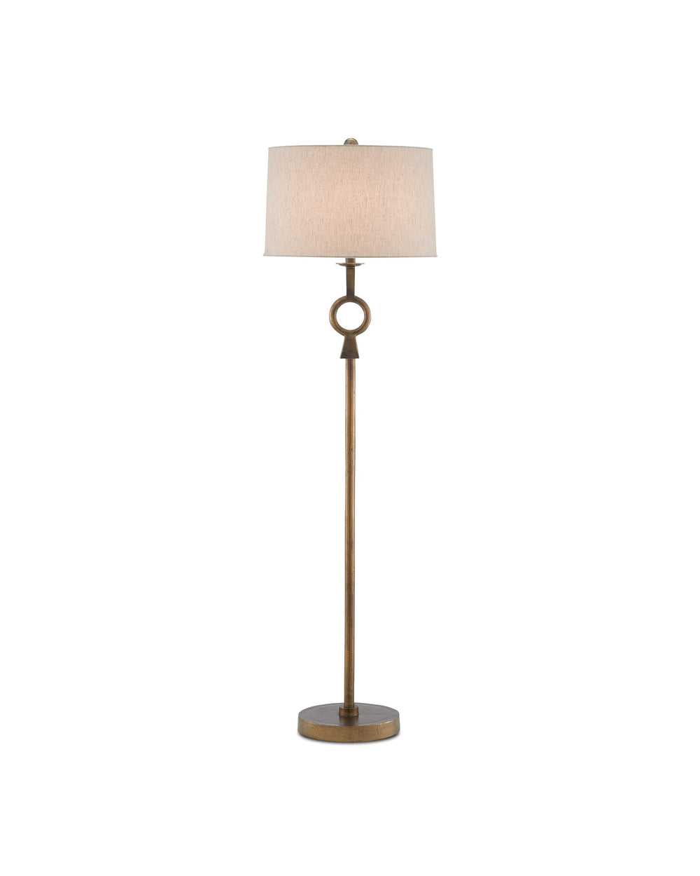 Germaine Floor Lamp In Antique Brass