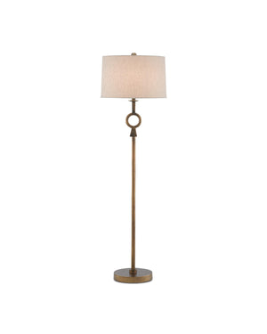 Germaine Floor Lamp In Antique Brass
