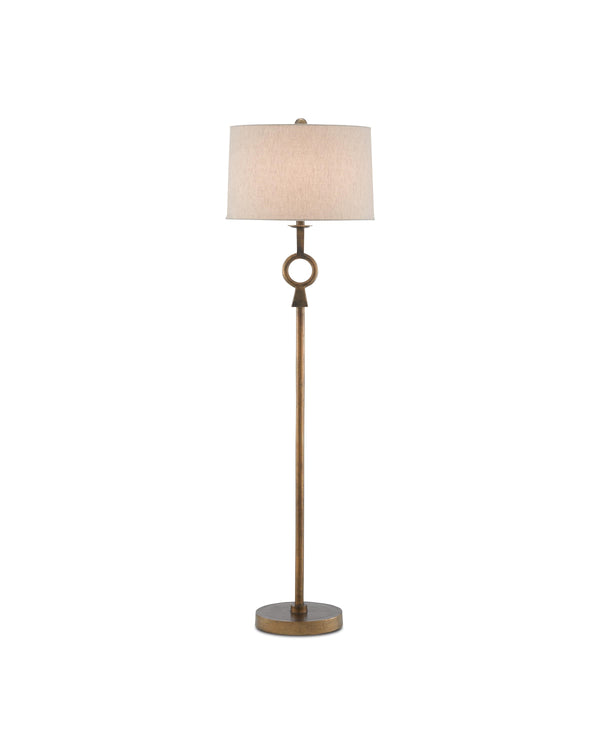 Germaine Floor Lamp In Antique Brass