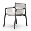 Shuman Outdoor Dining Chair In Stone Grey