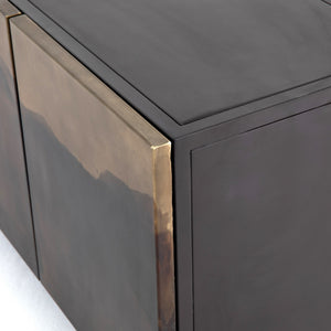 Stormy Media Console in Aged Brown