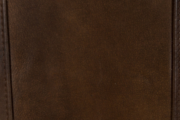 Christopher Leather Club Chair with Metal Frame - Truffle Brown