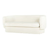 Moe's Koba Sofa in Maya White with Wood Frame
