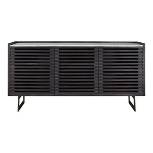 Paloma Sideboard Charcoal Grey with Marble Top