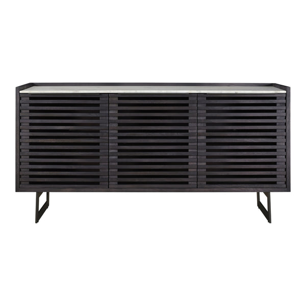 Paloma Sideboard Charcoal Grey with Marble Top