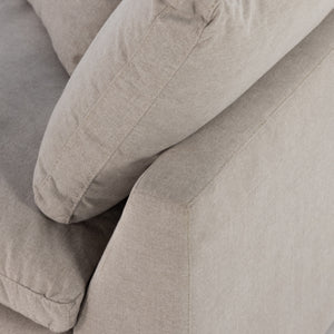 Stevie 2 Pc Sectional Sofa In Dstn Flannel