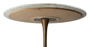 Ithaca Dining Table White & Gold
