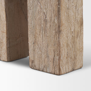 McArthur Whitewash Reclaimed Wood Bench