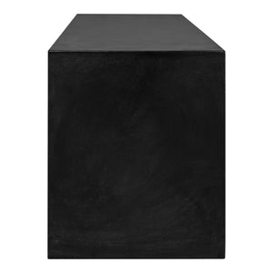 Moe's Lazarus Outdoor Bench Black Concrete