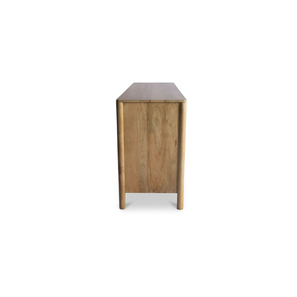 Moe's Fulton 4-Door Sideboard Natural Wood