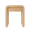 Montecito 1-Drawer Raffia Side Table