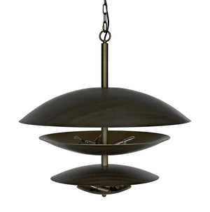 Nora Chandelier, Metal with Aged Brass Finish