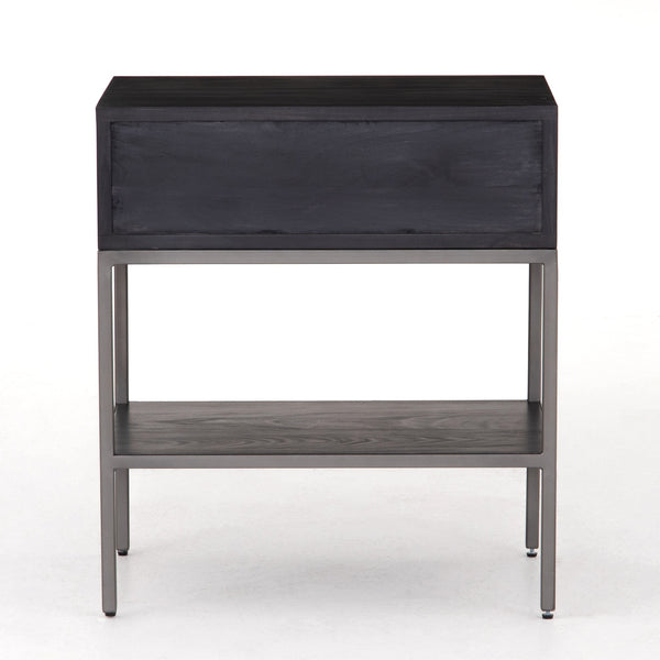 Trey Nightstand-Black Wash Poplar