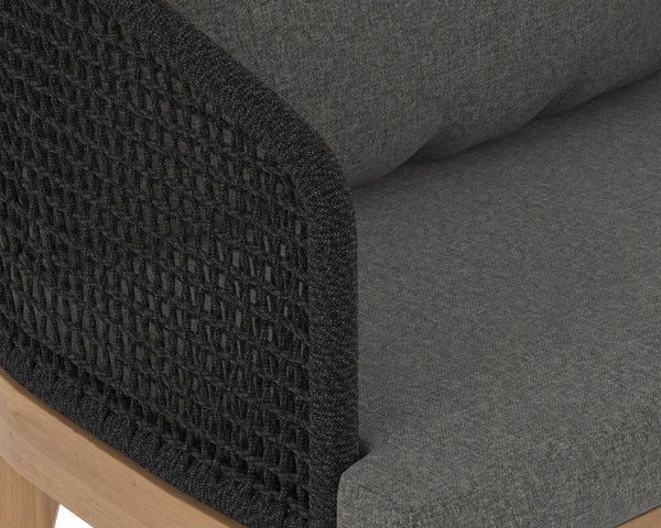 CAPRI DINING ARMCHAIR - NATURAL - GRACEBAY GREY