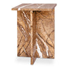 Moe's Blair Accent Table in Golden Forest Marble
