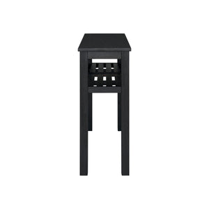 Tiburon KD Console Table with Shelf, Alto Black 