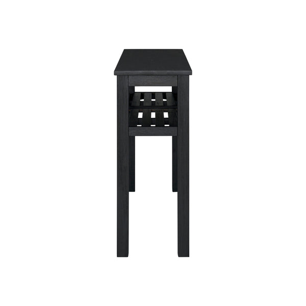 Tiburon KD Console Table with Shelf, Alto Black 