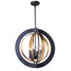 Capri AC11234 Chandelier in Dark Bronze & Satin Brass