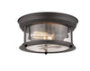 Sonna 2 Light Flush Mount in Bronze Finish