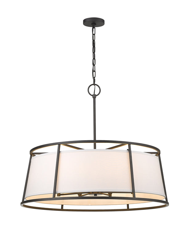 Lenyx Pendant 8 Light Pendant in Iron Ore Finish