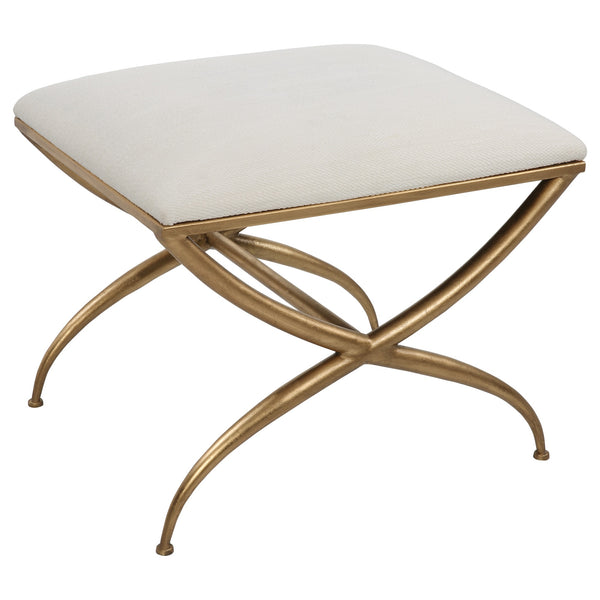 Crossing Small White Bench