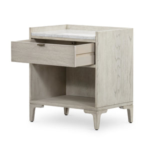 Viggo Nightstand In Vintage White Oak