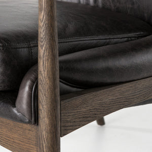 Braden Leather Chair-Durango Smoke