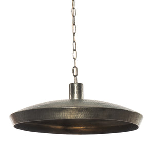 Eldon Pendant In Hammered Dark Antique Brass And Dark Antique Brass
