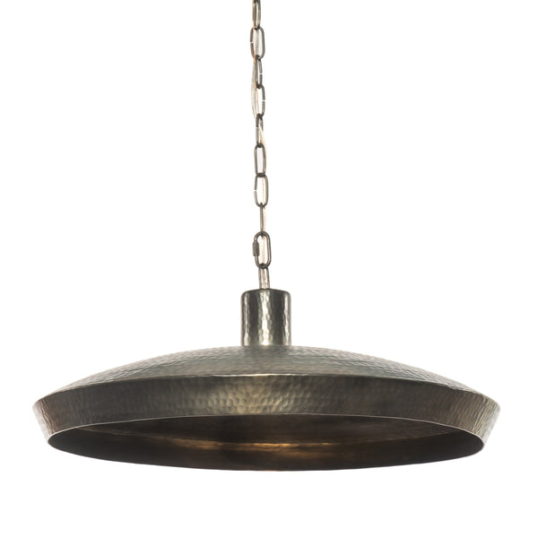 Eldon Pendant In Hammered Dark Antique Brass And Dark Antique Brass