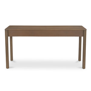 Moe's Wiley Desk with Scalloped Edges in Brown