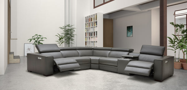 Killian Motion Sectional in Dark Grey