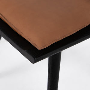 Ripley Dining Chair W Cushion In Black Oak