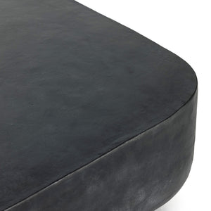 Basil Square Coffee Table In Aged Grey