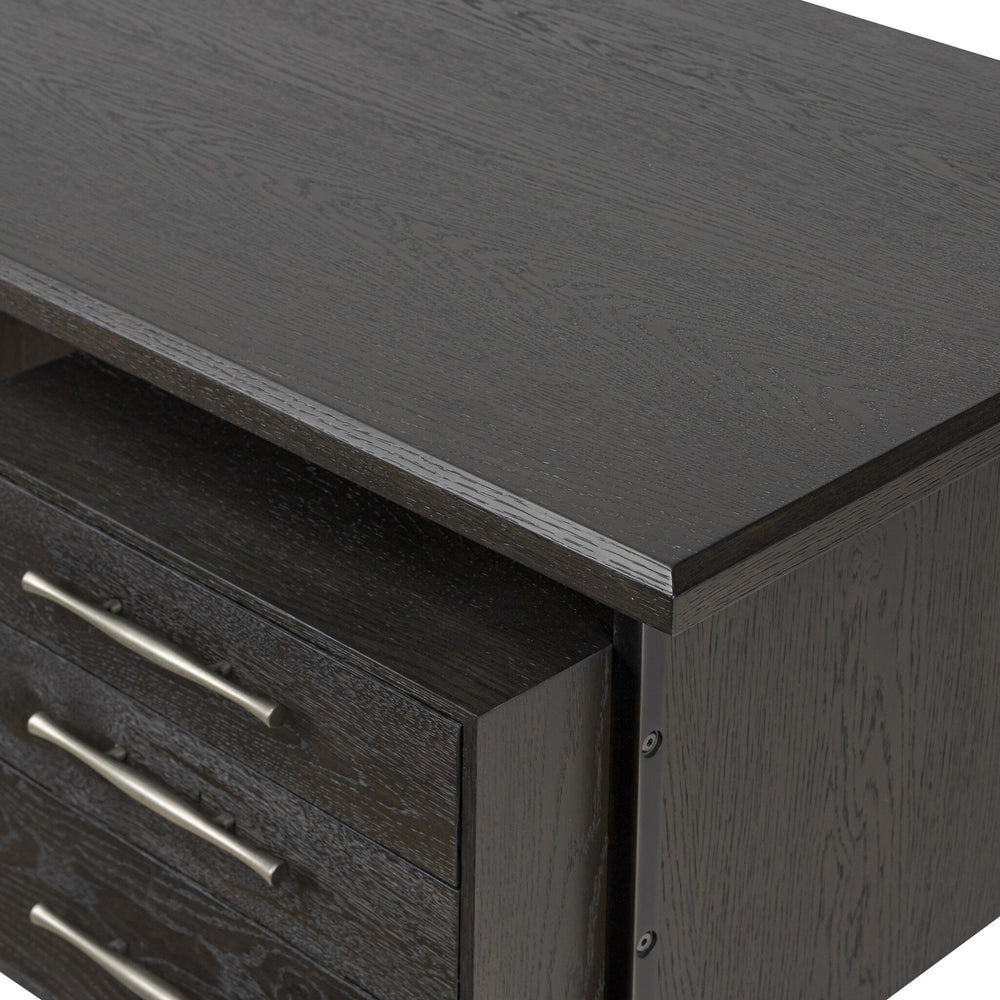 Lauren Desk - Charcoal Oak Resawn Veneer