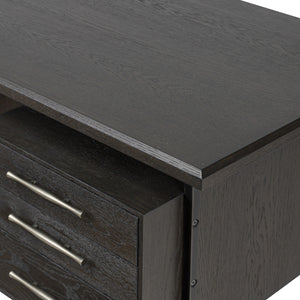 Lauren Desk - Charcoal Oak Resawn Veneer